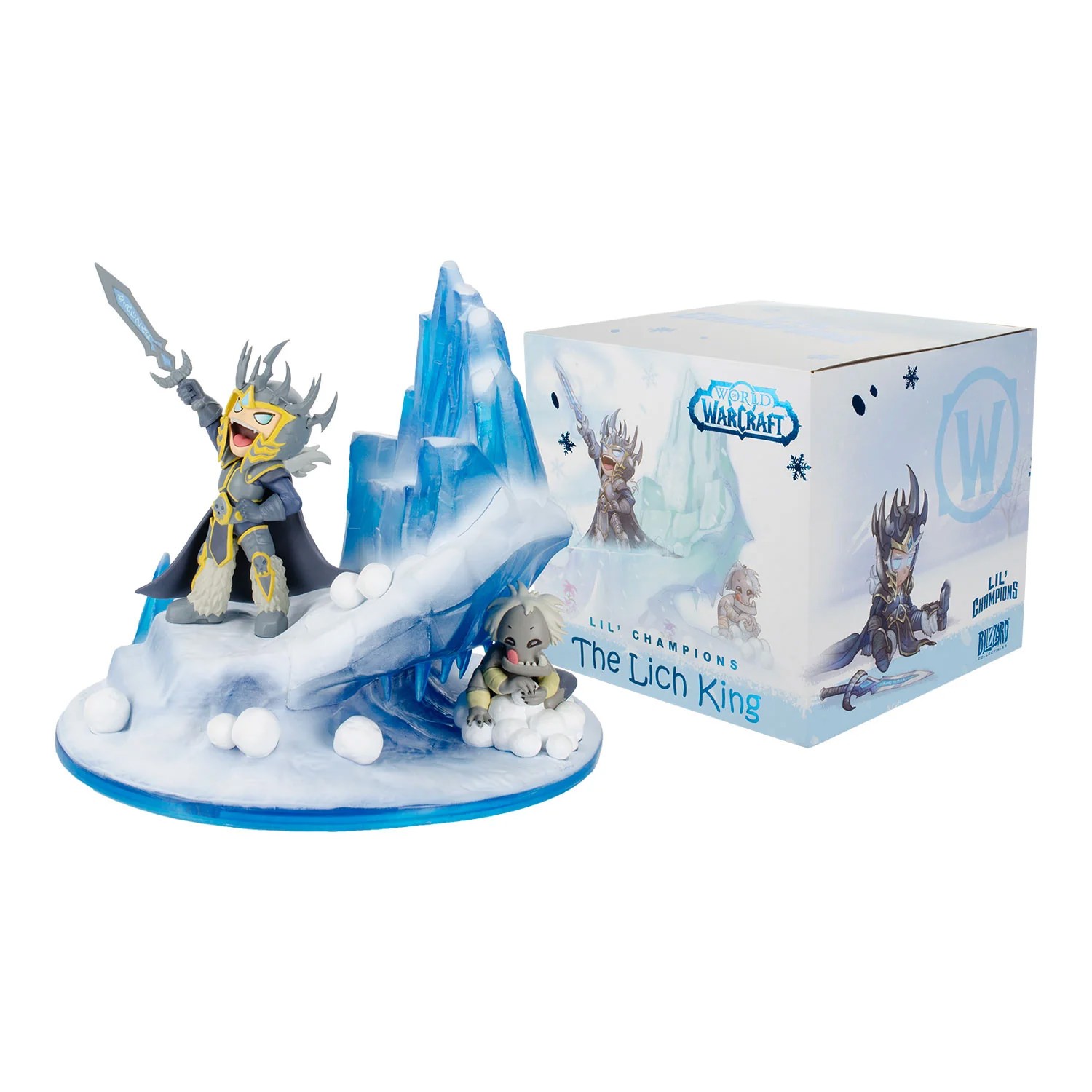 Warcraft Lil' Champions Snow Fight Arthas Statues  (Prototype Shown) View 9