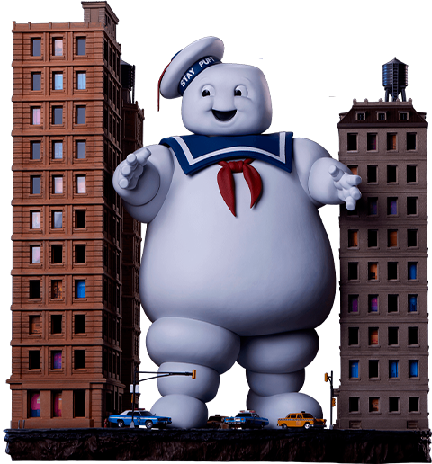 Ghostbusters Stay Puft Marshmallow Man Deluxe Diorama  (Prototype Shown) View 14