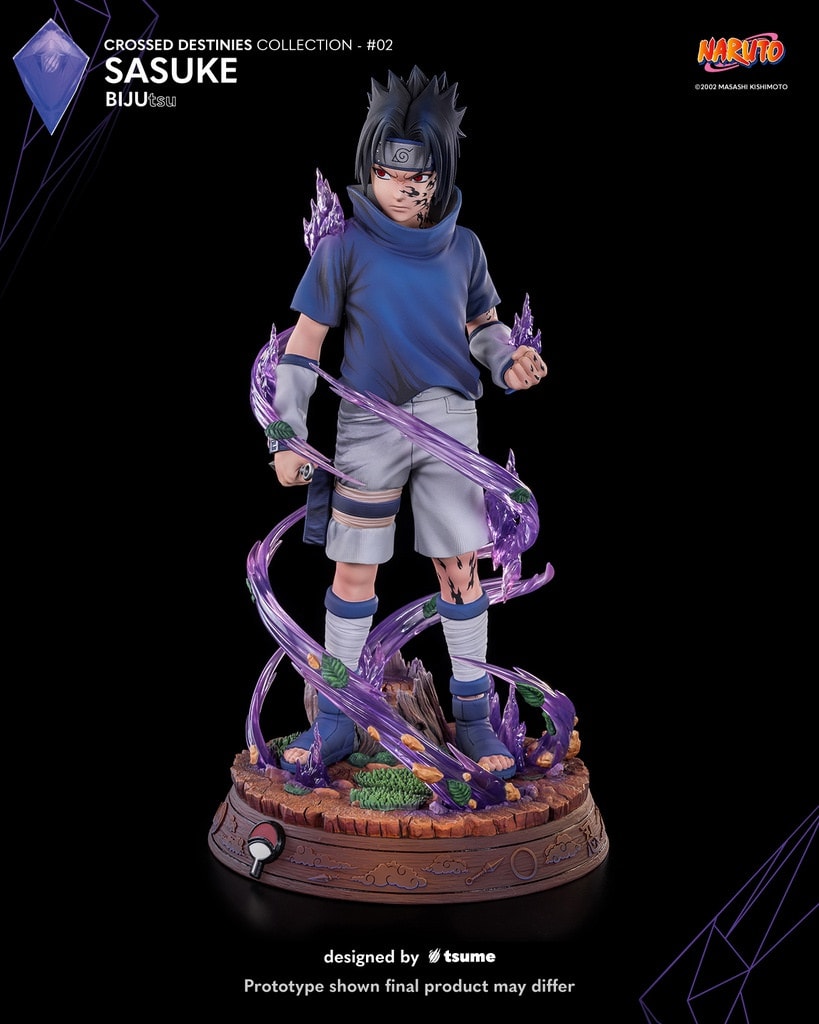 Naruto Sasuke BIJUtsu Statues  (Prototype Shown) View 12