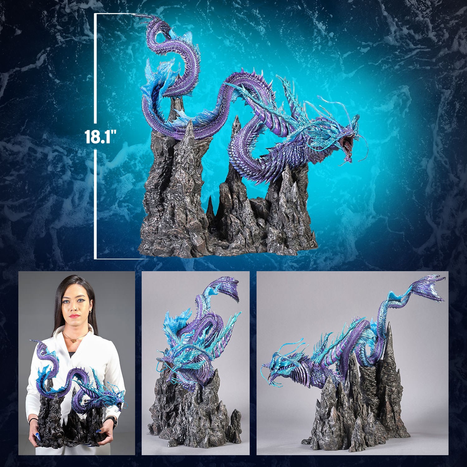 Godzilla Titanus Tiamat Statues  (Prototype Shown) View 2