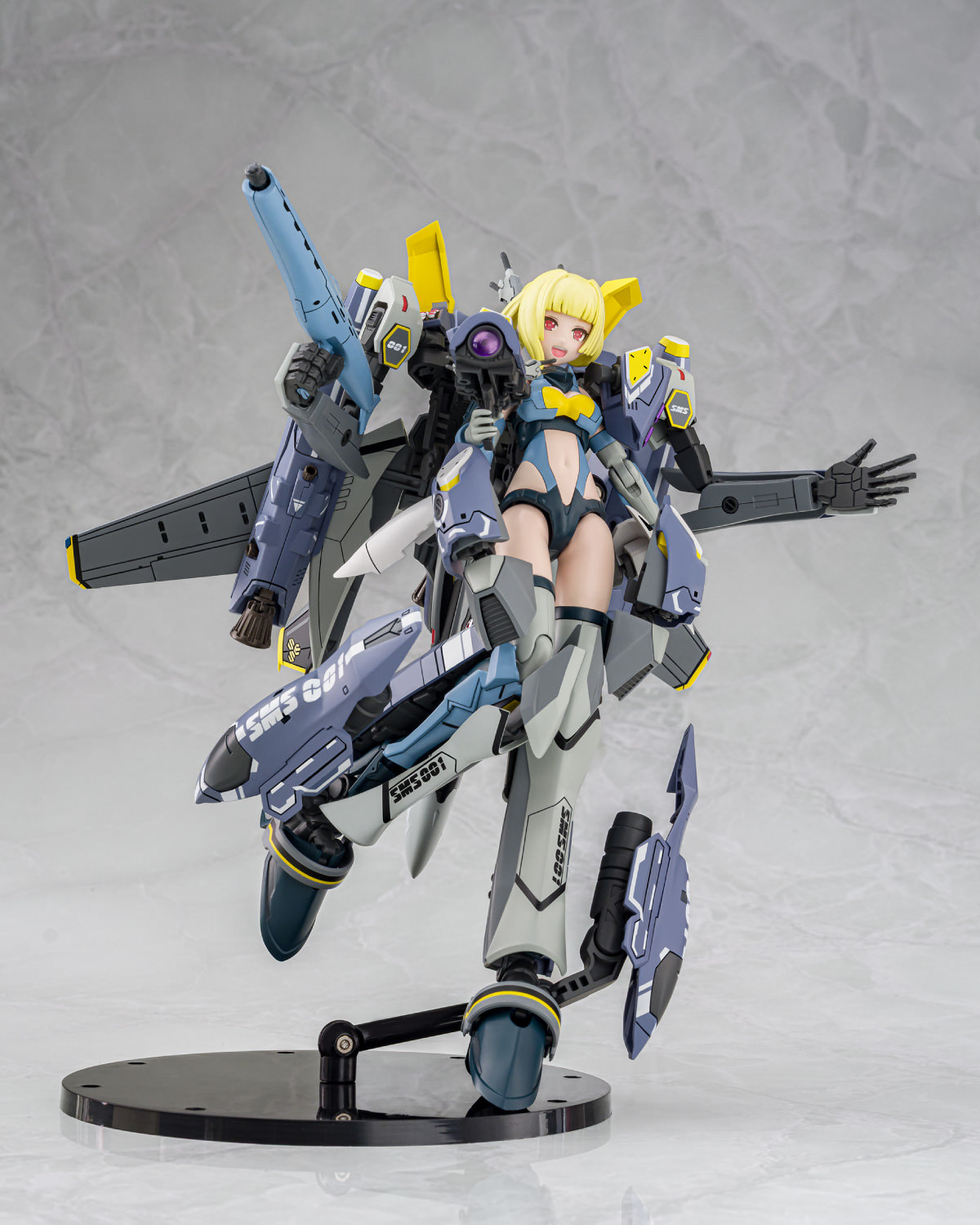 Macross V.F.G. VF-25S Super Messiah Model Kit  (Prototype Shown) View 6
