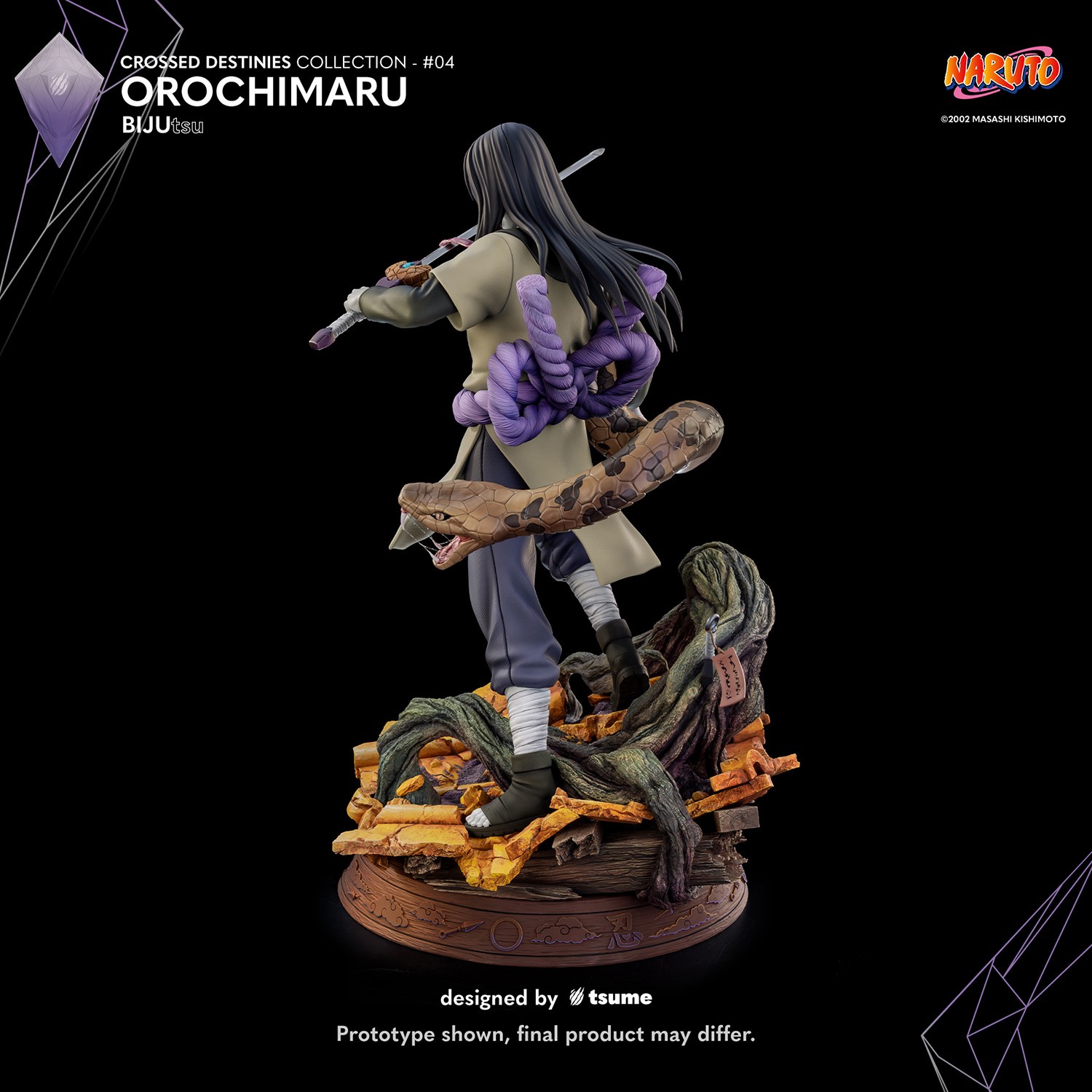 Naruto Orochimaru BIJUtsu Statues  (Prototype Shown) View 8