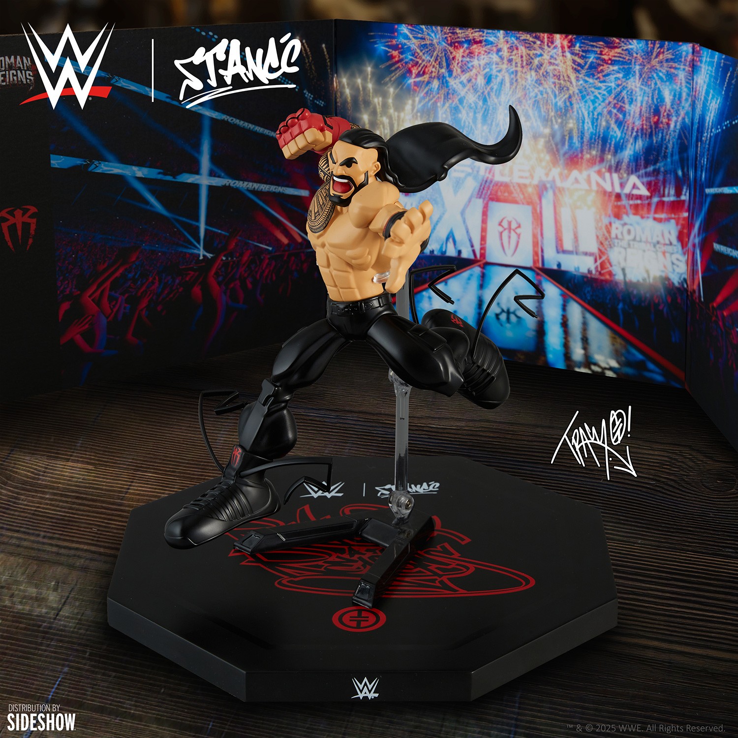 WWE Roman Reigns Designer Collectible Statue  (Prototype Shown) View 3