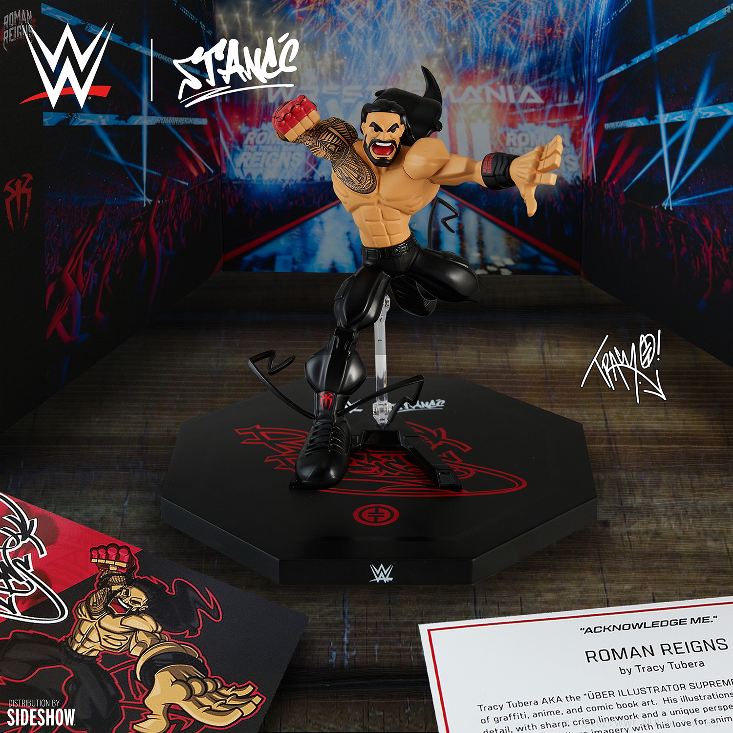 WWE Roman Reigns Designer Collectible Statue  (Prototype Shown) View 4
