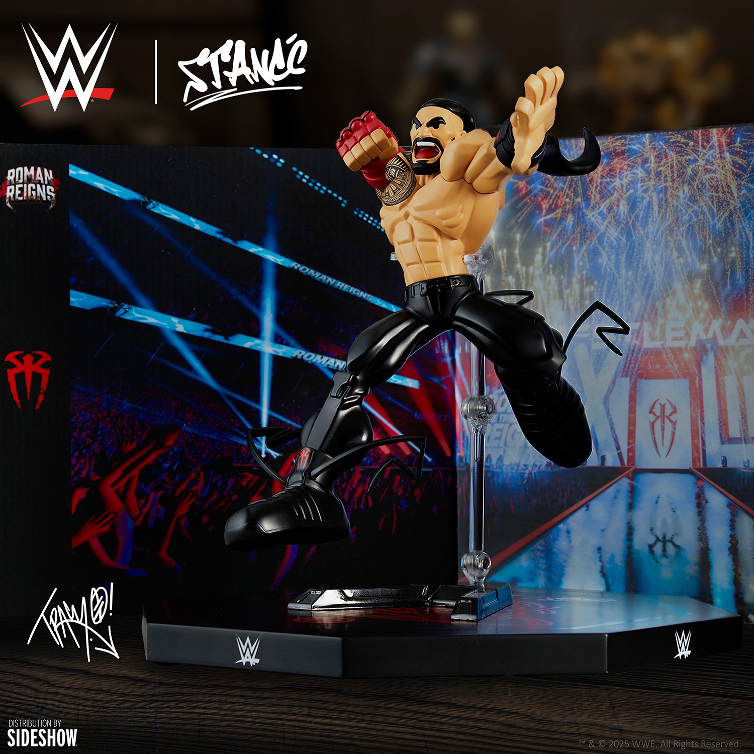 WWE Roman Reigns Designer Collectible Statue  (Prototype Shown) View 6