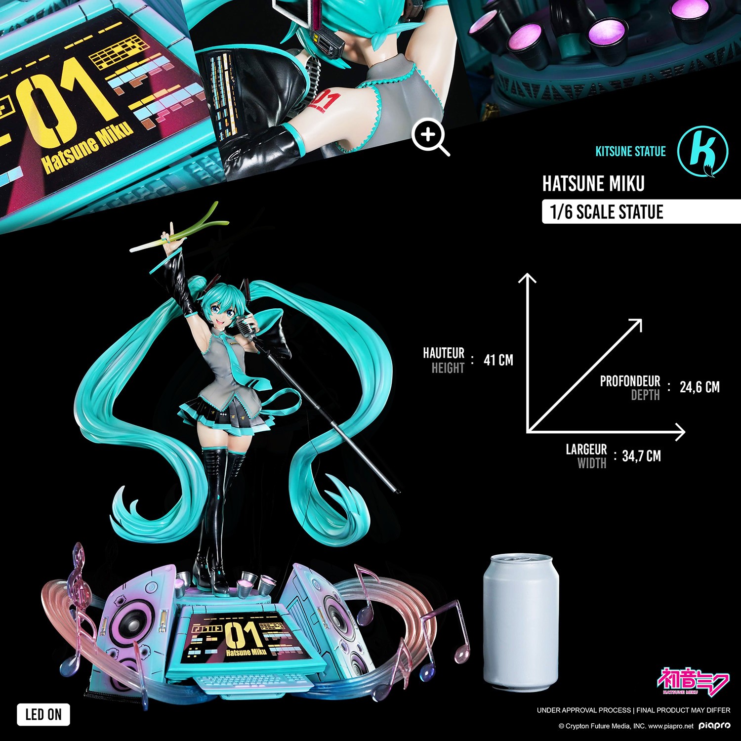 Hatsune Miku 1:6 Scale Statue by Kitsune Statue | Sideshow