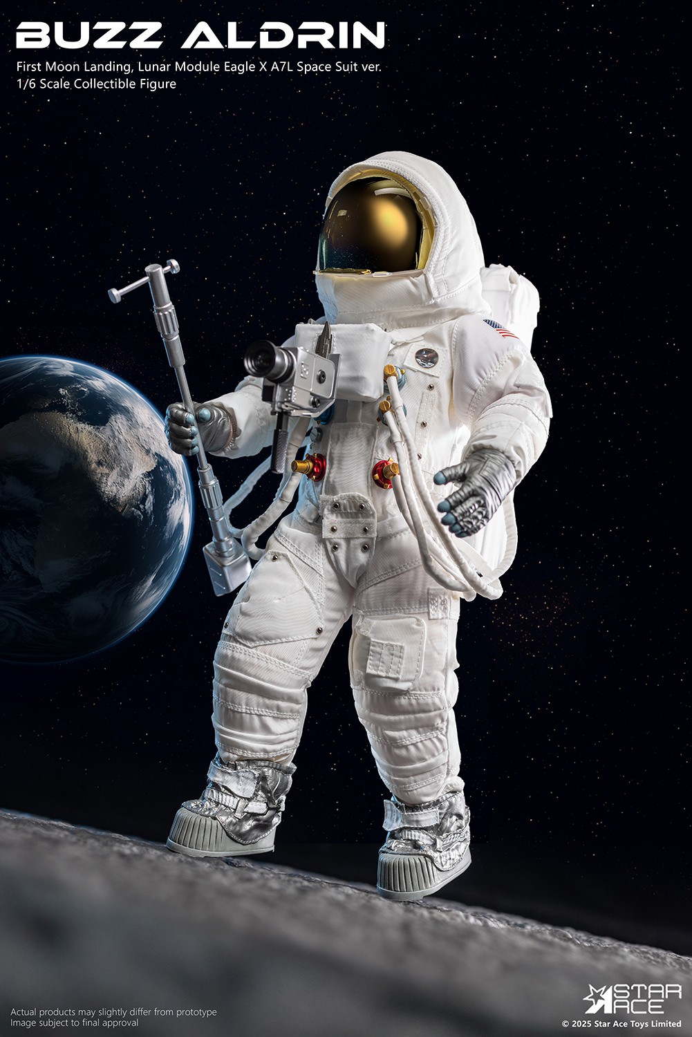 Apollo 11 Buzz Aldrin Sixth Scale Figure  (Prototype Shown) View 8