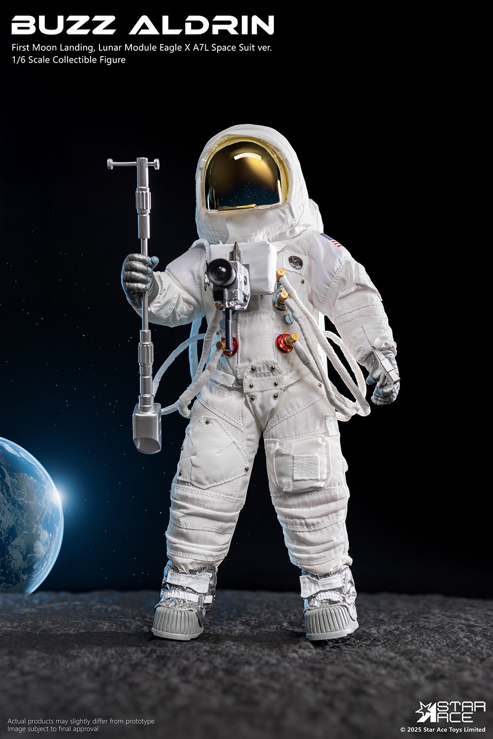 Apollo 11 Buzz Aldrin Sixth Scale Figure  (Prototype Shown) View 9