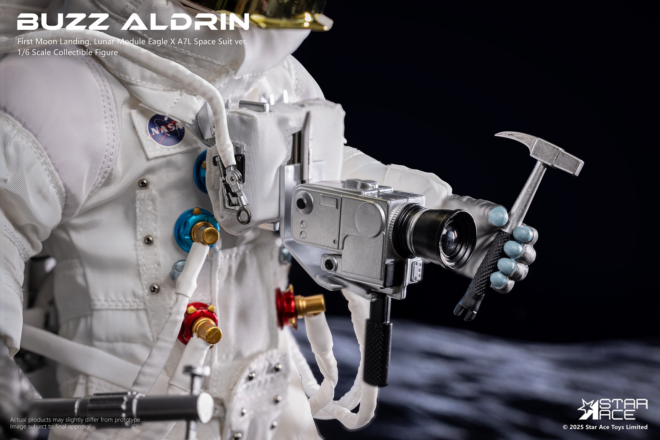 Apollo 11 Buzz Aldrin Sixth Scale Figure  (Prototype Shown) View 12