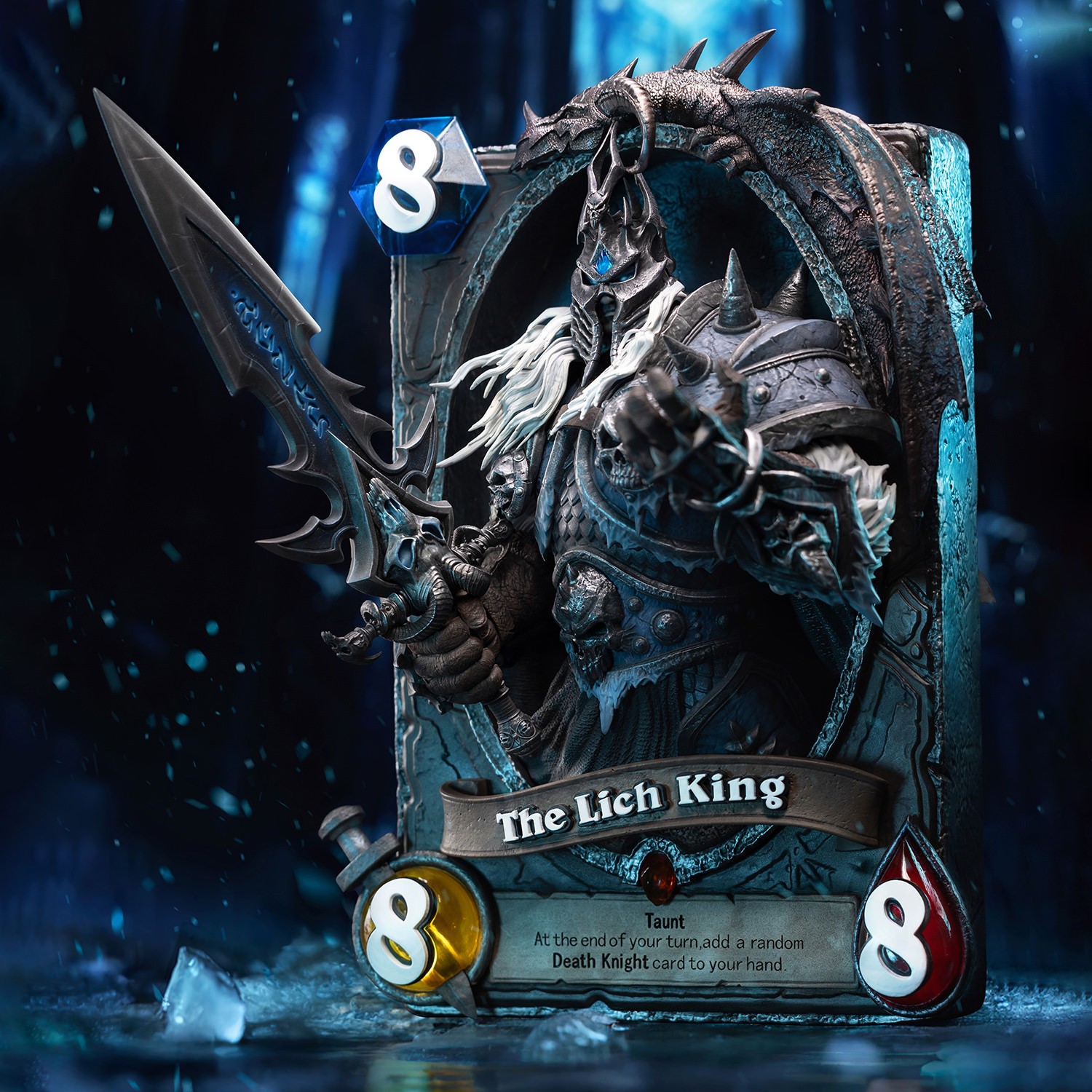 Warcraft The Lich King 3D Art Frame Statues  (Prototype Shown) View 3