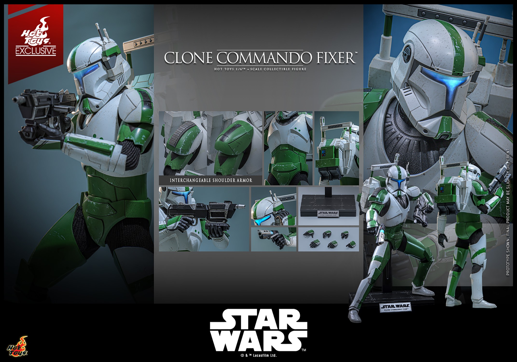 Star Wars Clone Commando Fixer™ Sixth Scale Figure  (Prototype Shown) View 19