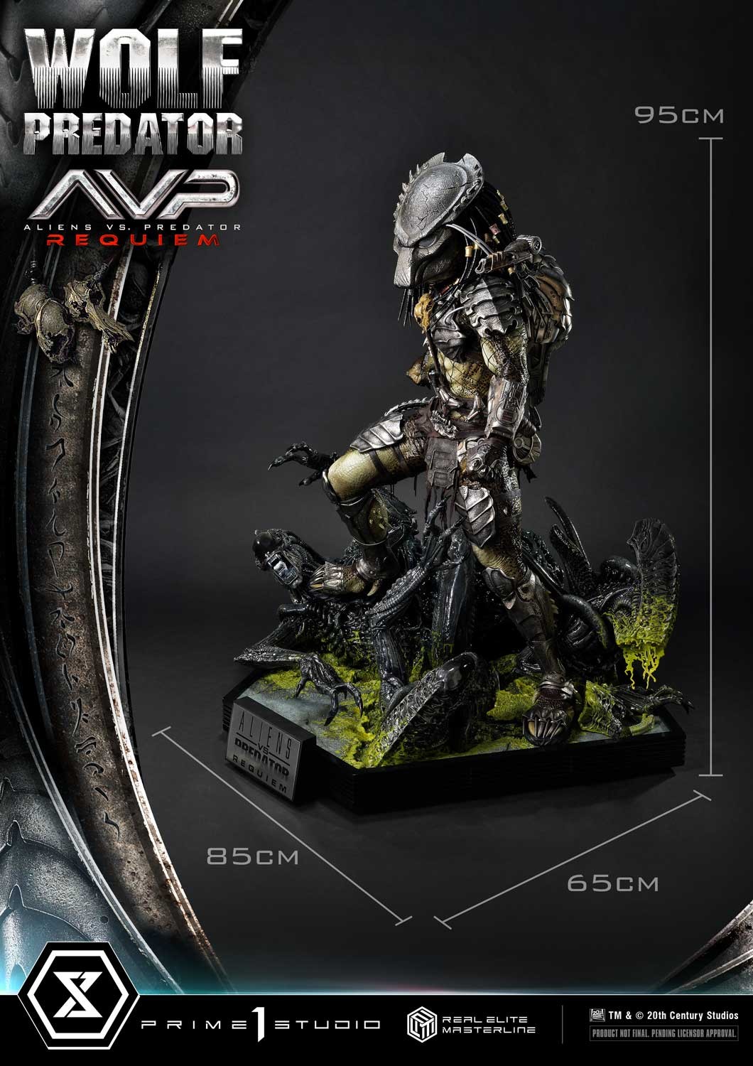 Sideshow Collectibles AVP フィギュア 3体セット Wolf Predator 1:3 Scale Statue by Prime 1 Studio | Sideshow