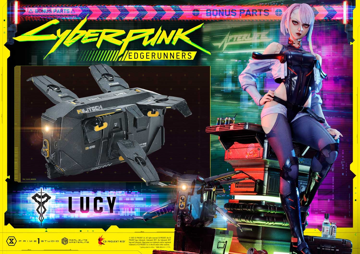 Cyberpunk 2077 Lucy (Deluxe Bonus Version) Quarter Scale Statue  (Prototype Shown) View 8