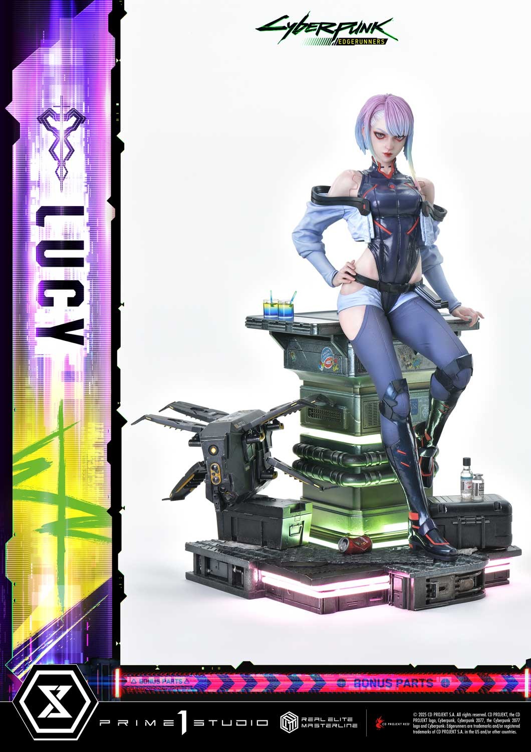 Cyberpunk 2077 Lucy (Deluxe Bonus Version) Quarter Scale Statue  (Prototype Shown) View 7
