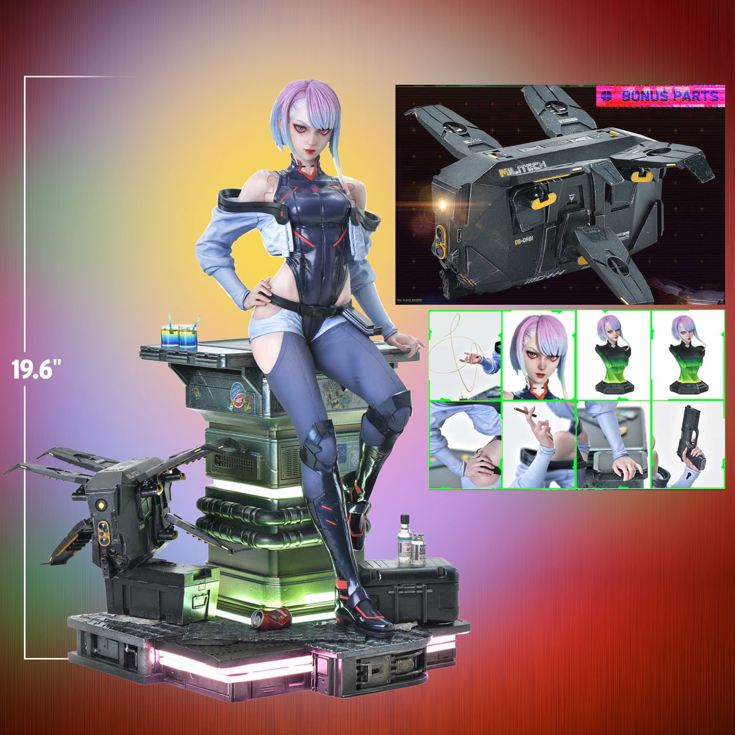 Cyberpunk 2077 Lucy (Deluxe Bonus Version) Quarter Scale Statue  (Prototype Shown) View 2