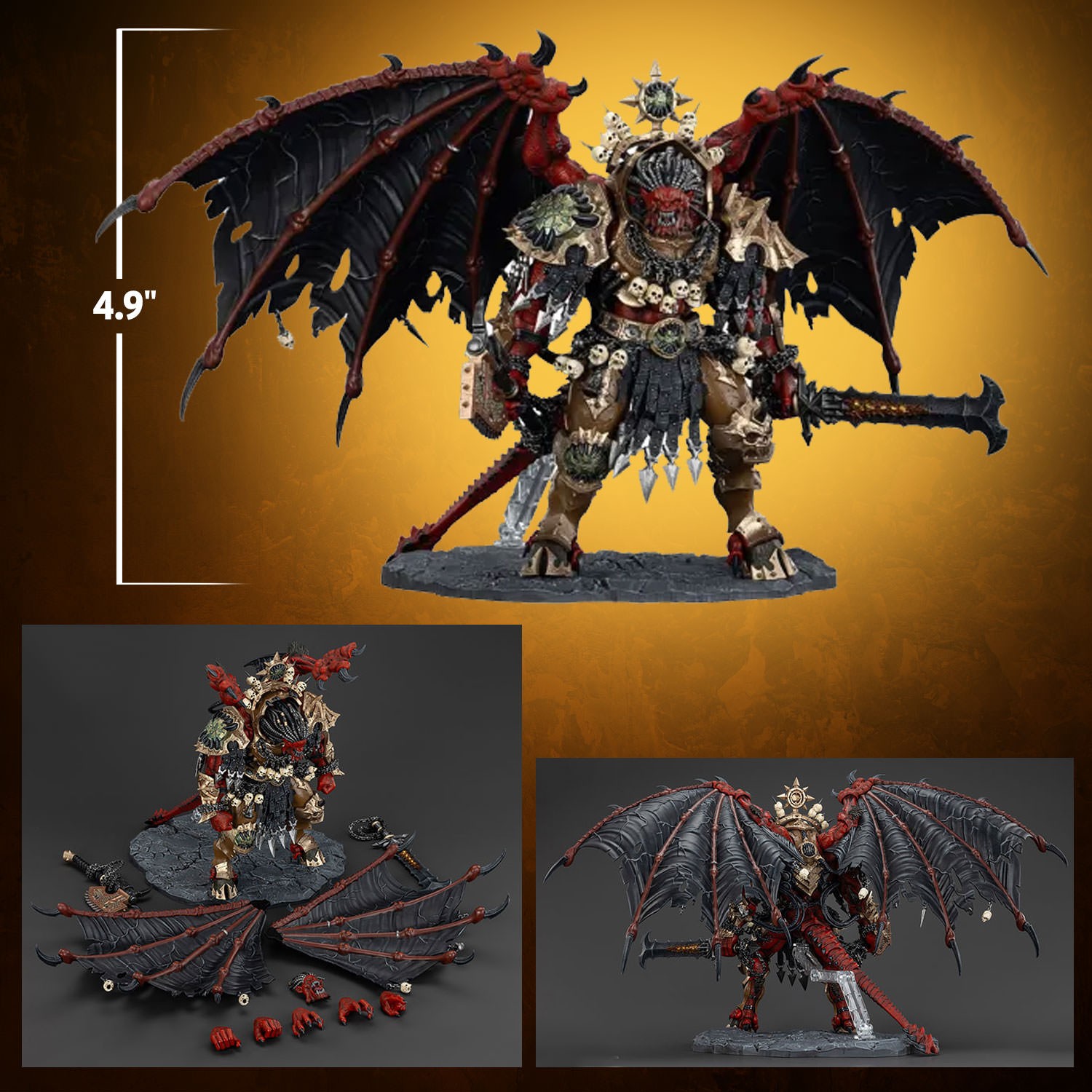 JOYTOY Warhammer 40K 1/18 Angron, Primarca Dei Divoratori Di Mondi - Action Figure Collezionabile 15 Pollici, Preordine Disponibile Giugno