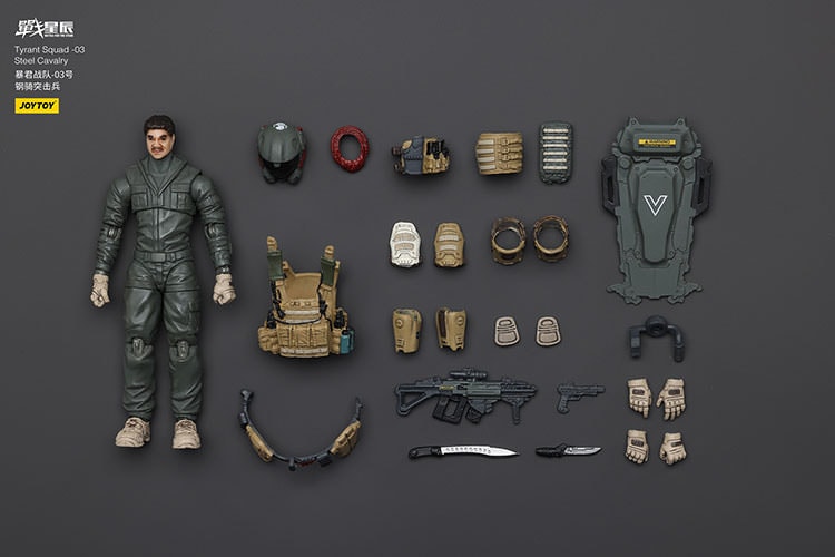 Battle for the Stars Tyrant Squad-03 Tactical Type Action Figure  (Prototype Shown) View 15