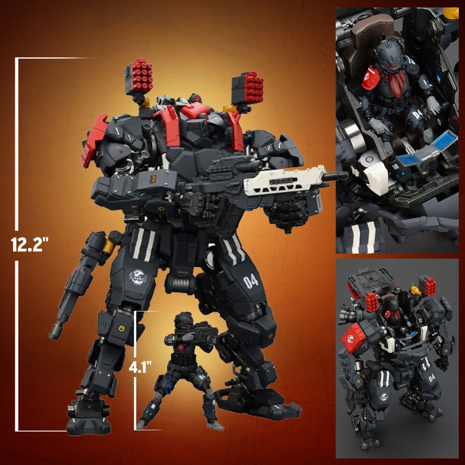 Battle for the Stars Tyrant Squad-04 City Combat Type Action Figure  (Prototype Shown) View 2