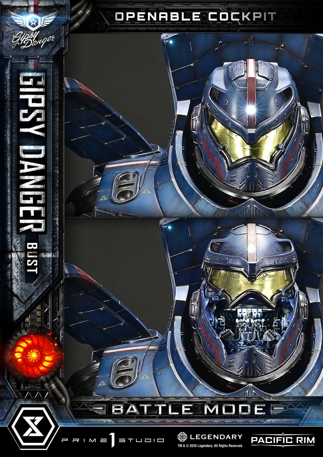 Pacific Rim Gipsy Danger (Battle Mode) Bust  (Prototype Shown) View 7
