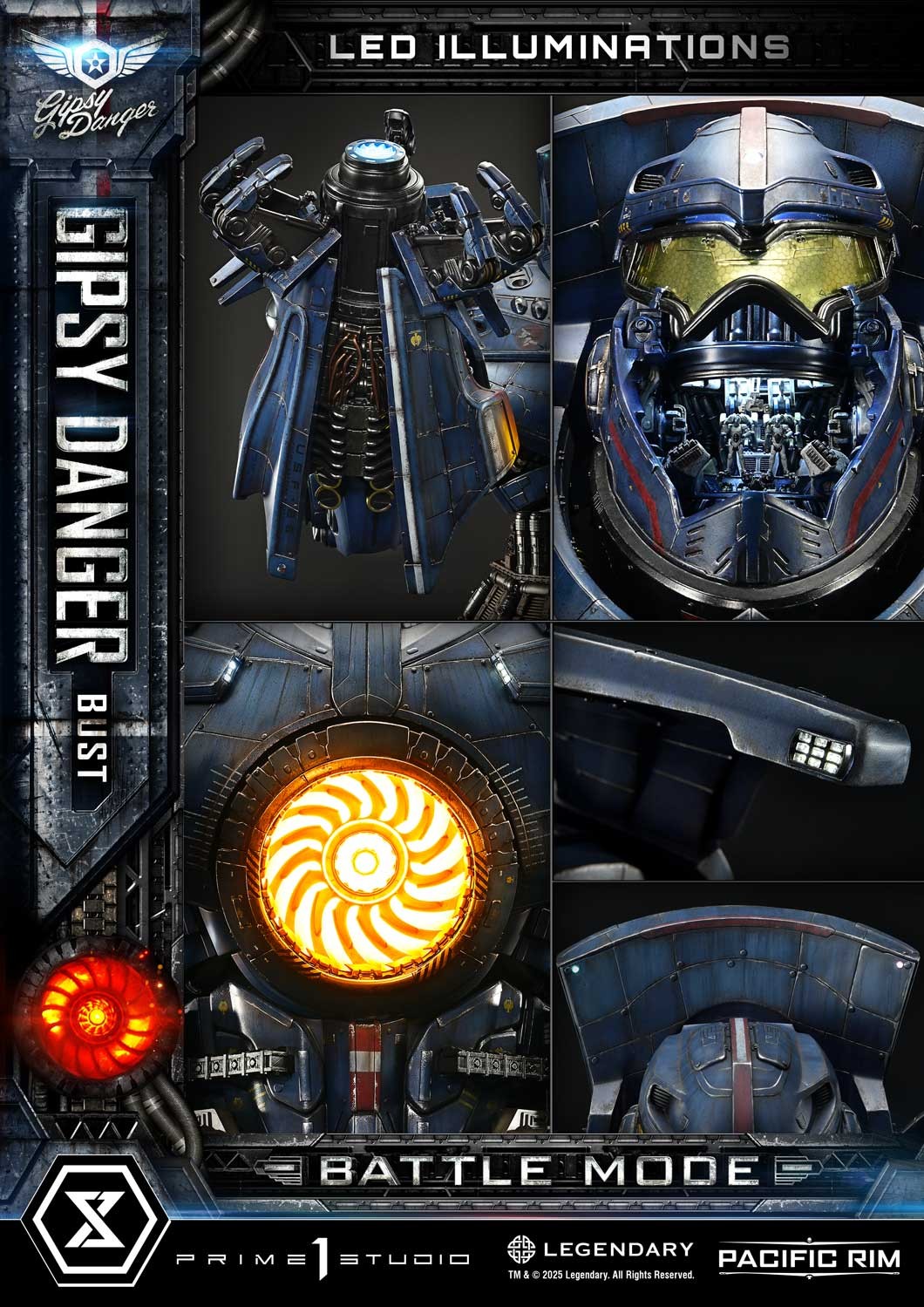 Pacific Rim Gipsy Danger (Battle Mode) Bust  (Prototype Shown) View 8