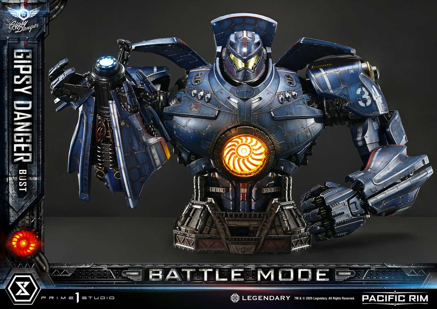 Pacific Rim Gipsy Danger (Battle Mode) Bust  (Prototype Shown) View 9