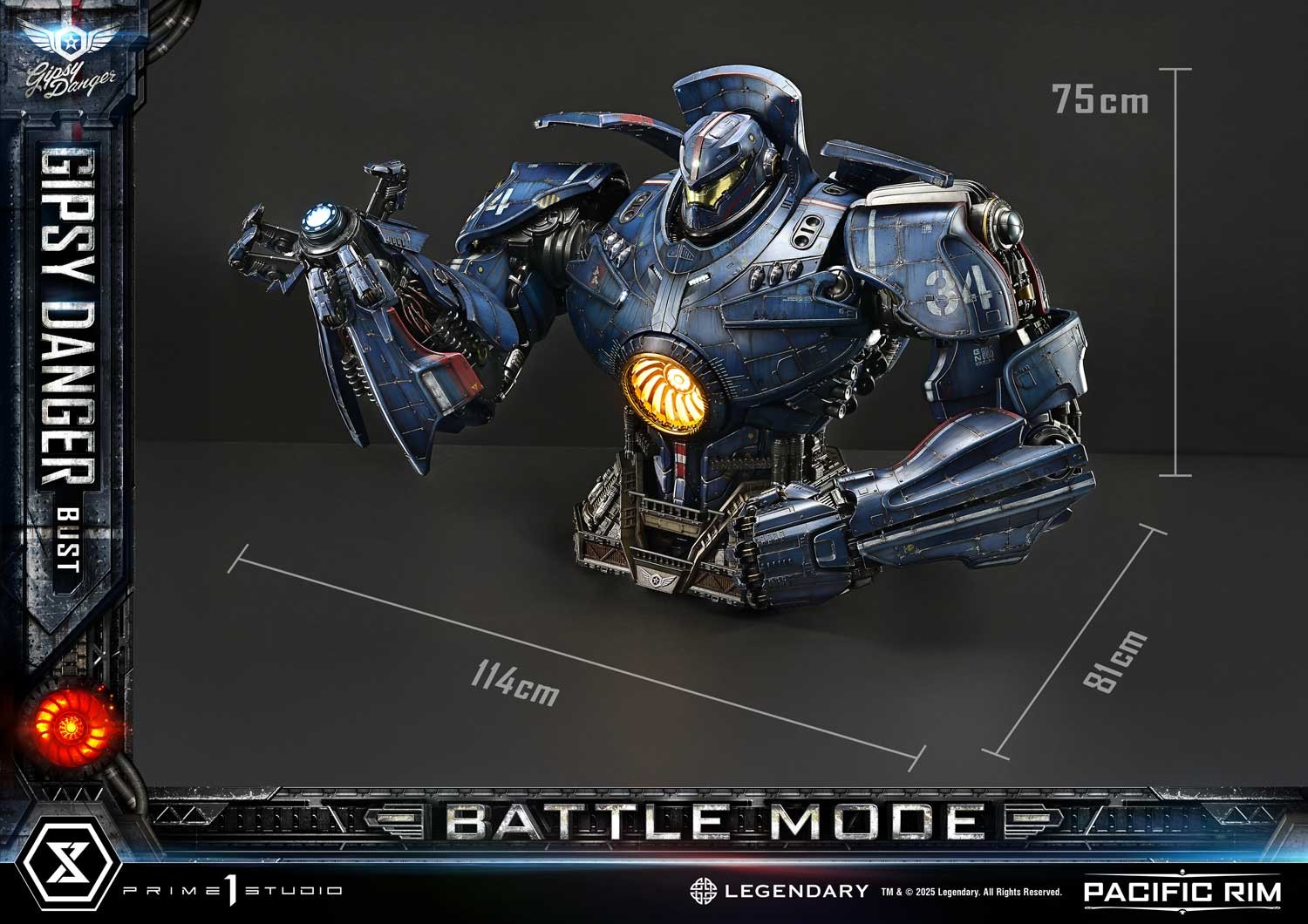 Pacific Rim Gipsy Danger (Battle Mode) Bust  (Prototype Shown) View 10