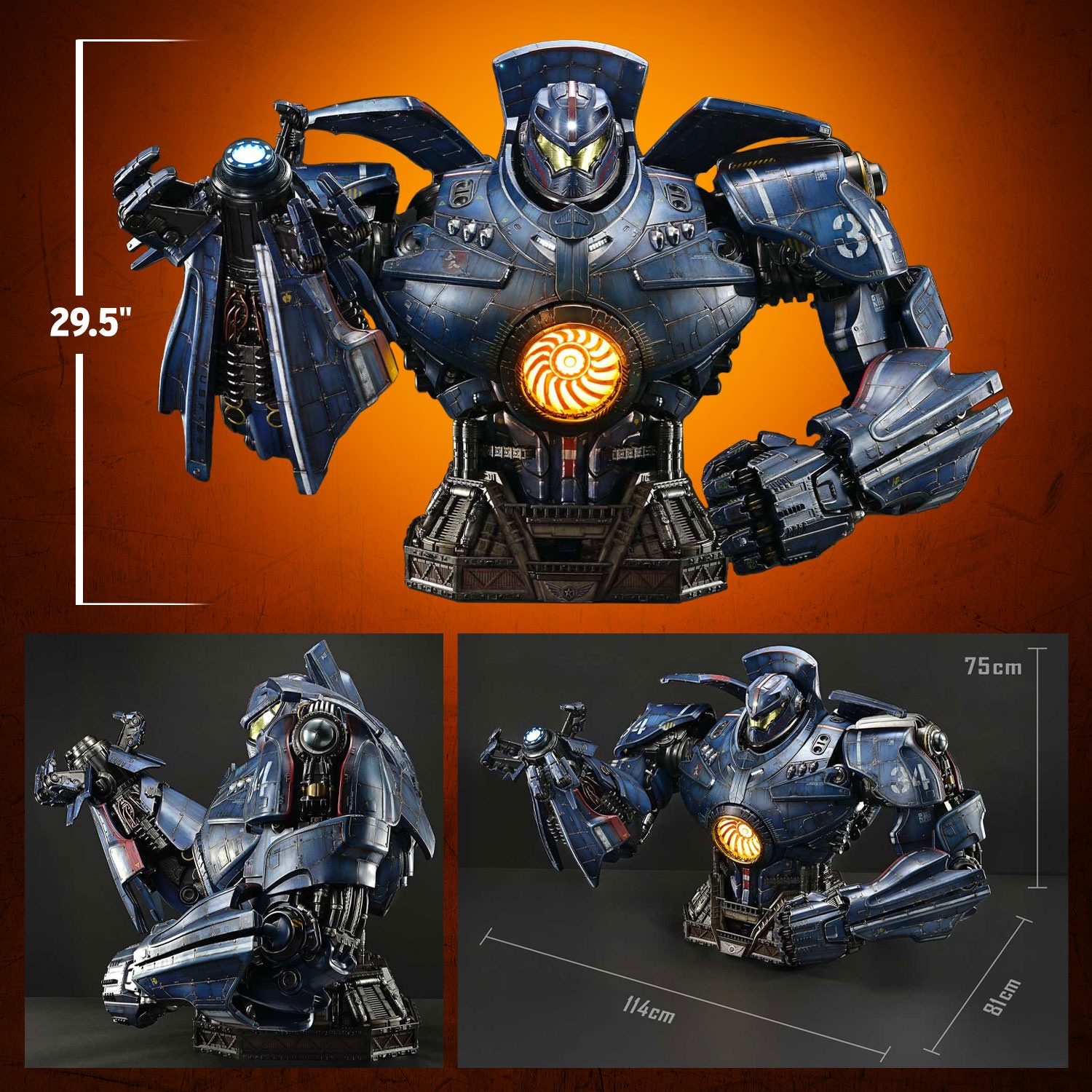 Pacific Rim Gipsy Danger (Battle Mode) Bust  (Prototype Shown) View 2