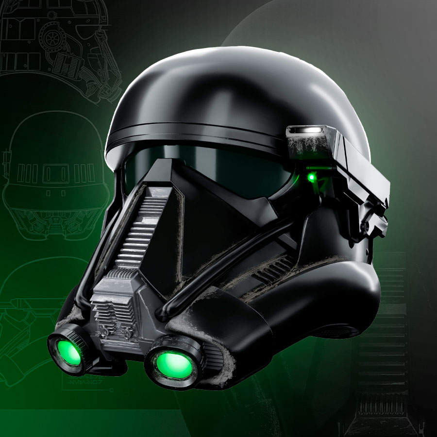 Black Imperial Death Trooper Life-Size Helmet by Hasbro | Sideshow