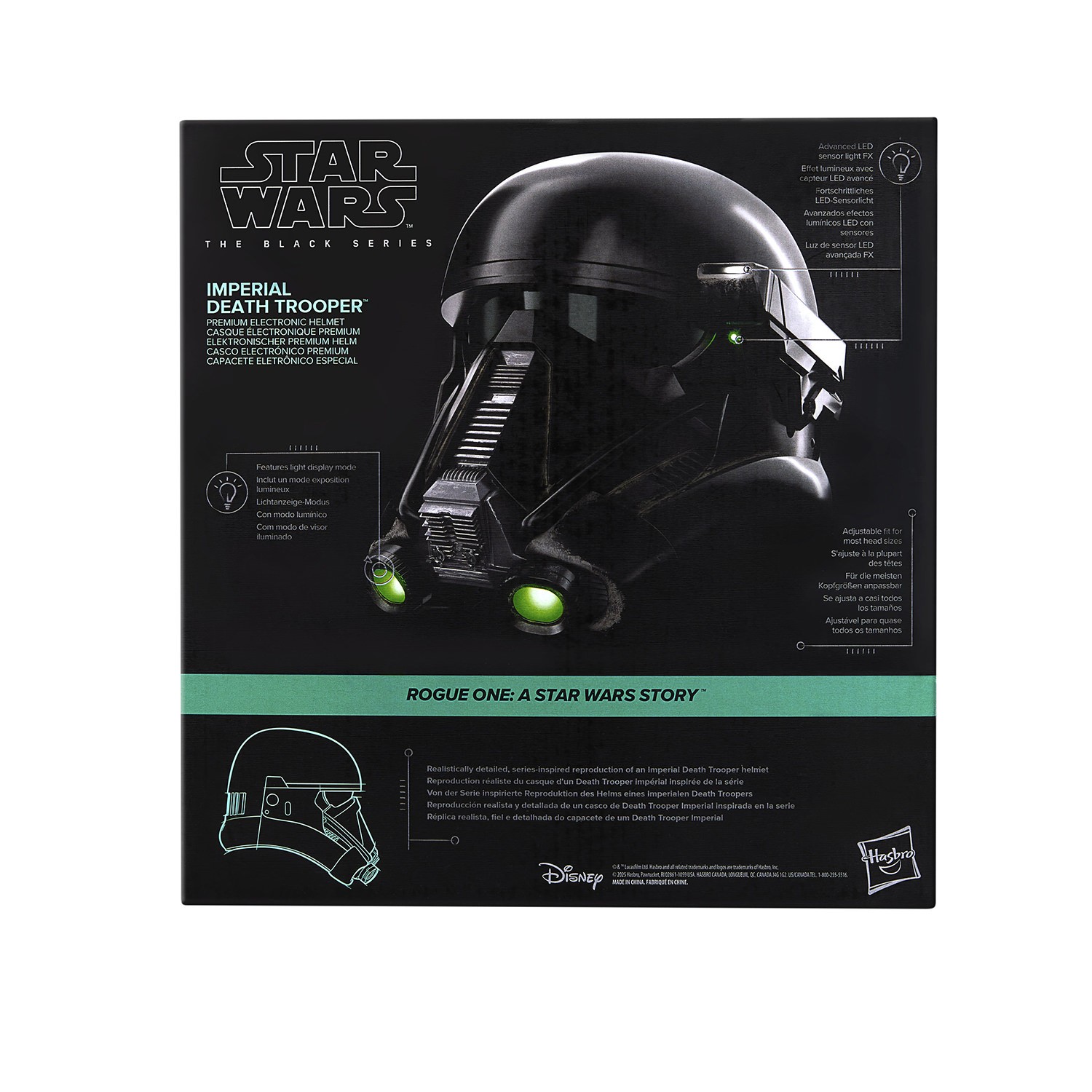 Star Wars Black Imperial Death Trooper Life-Size Helmet  (Prototype Shown) View 9