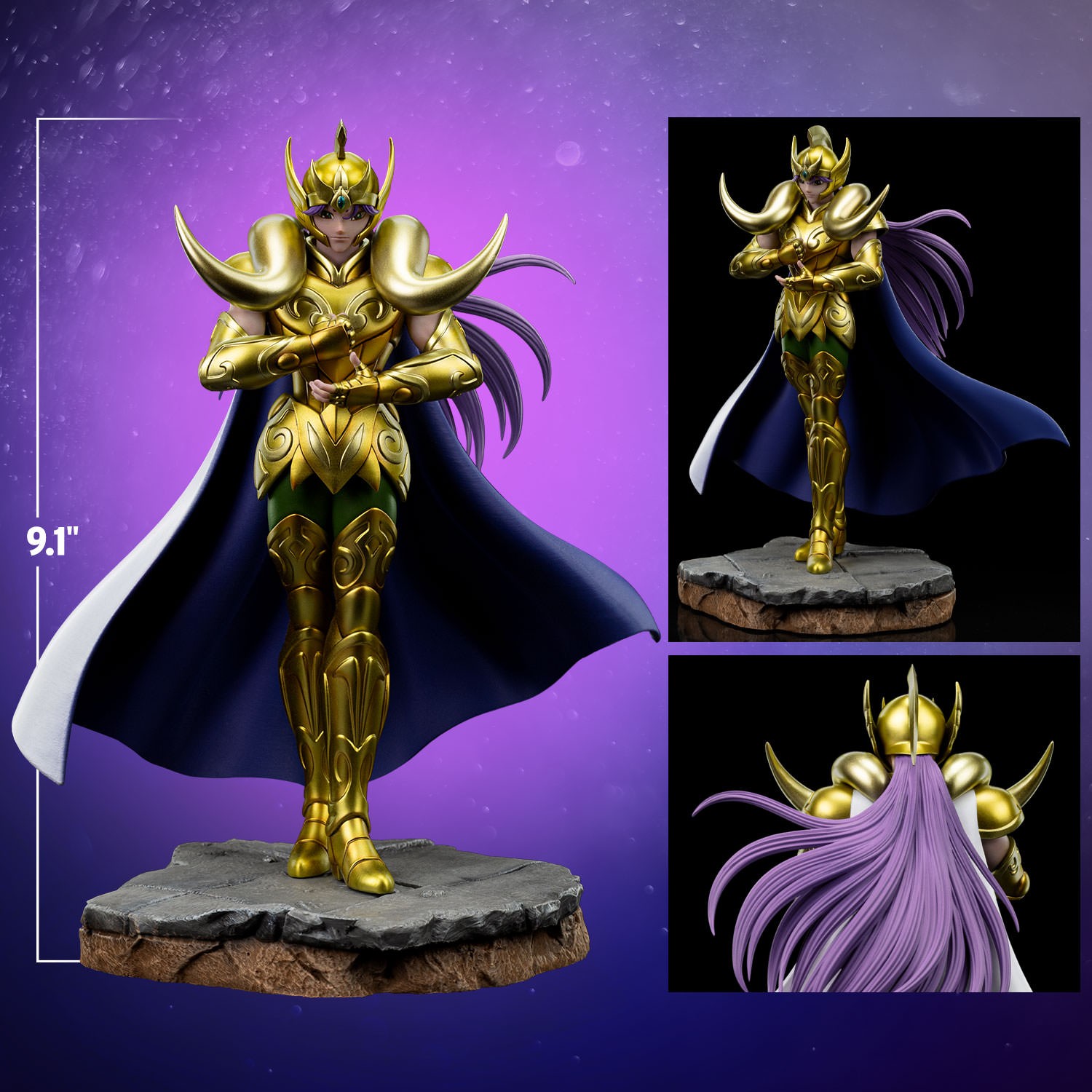 Saint Seiya Aries Mu 1:10 Scale Statue  Collector Edition (Prototype Shown) View 2