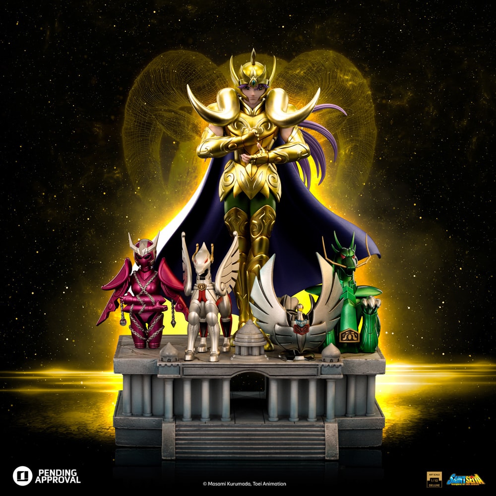 Saint Seiya Aries Mu Deluxe 1:10 Scale Statue  (Prototype Shown) View 5