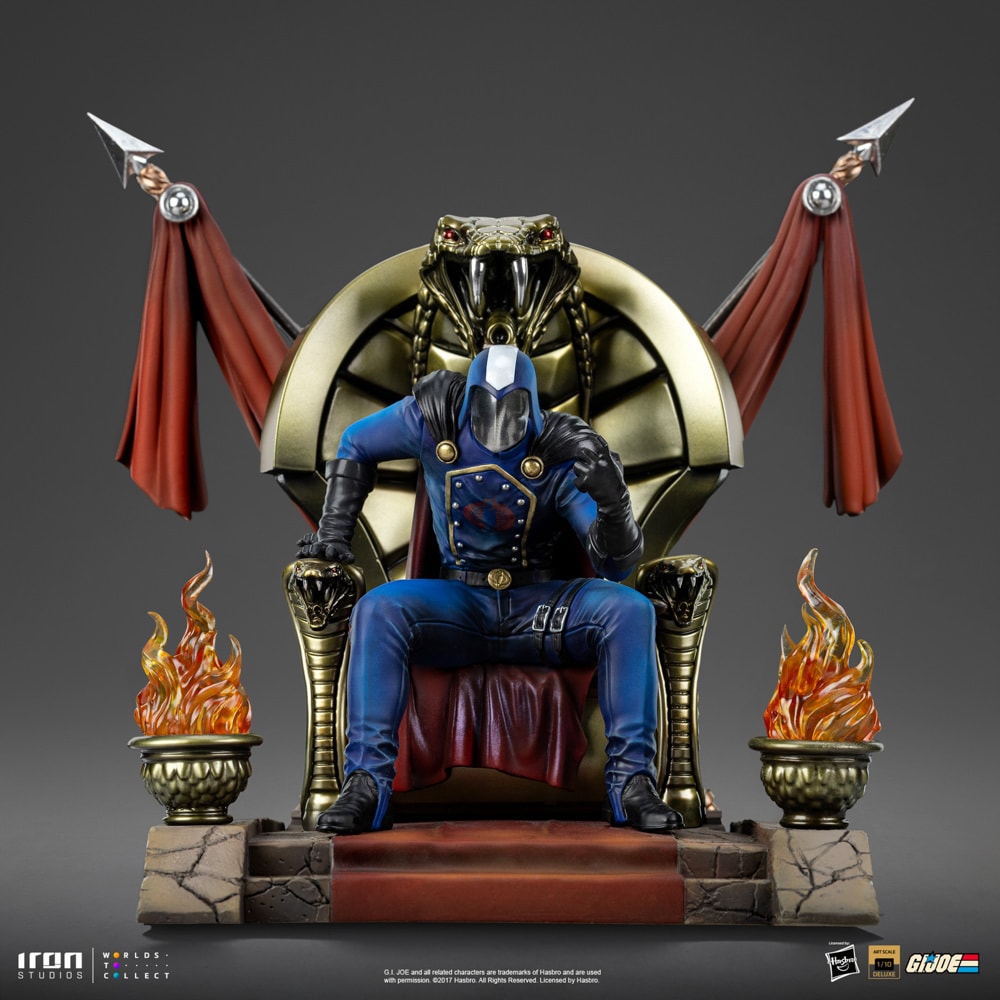 G.I. Joe Cobra Commander Deluxe 1:10 Scale Statue  (Prototype Shown) View 7