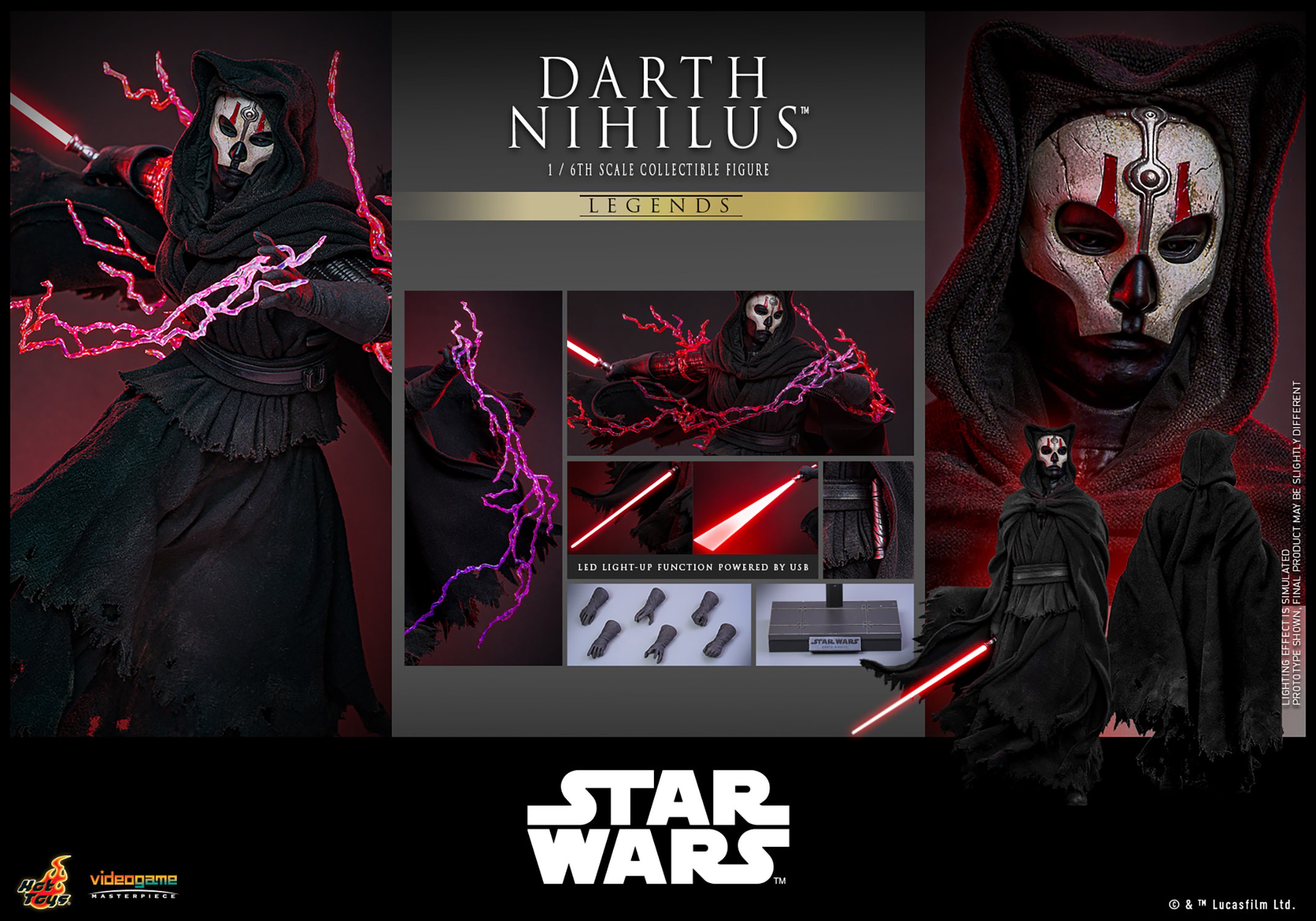 Star Wars Darth Nihilus™ Sixth Scale Figure  (Prototype Shown) View 17