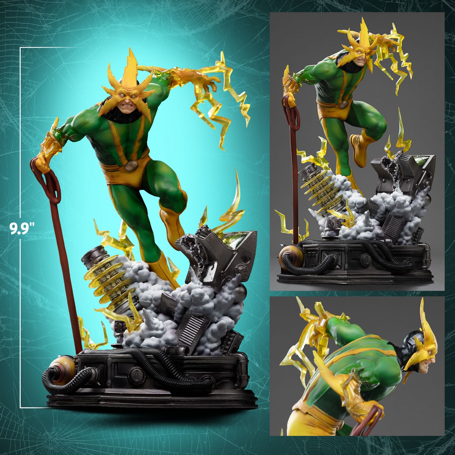 Marvel Electro PVC Statue - 10 Inch Spider-Man Villain Collectible Figure