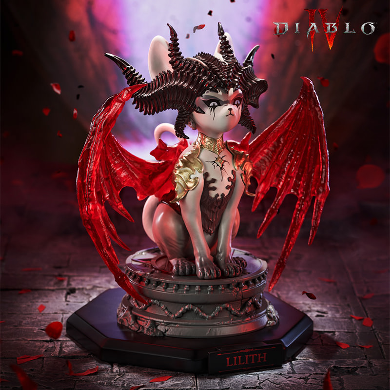 Diablo Lilith Meow Light-Up Collectible Figure  (Prototype Shown) View 3