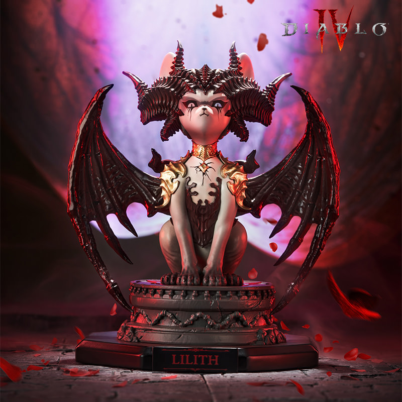 Lilith Meow Light-Up Collectible Figure by HEX Collectibles