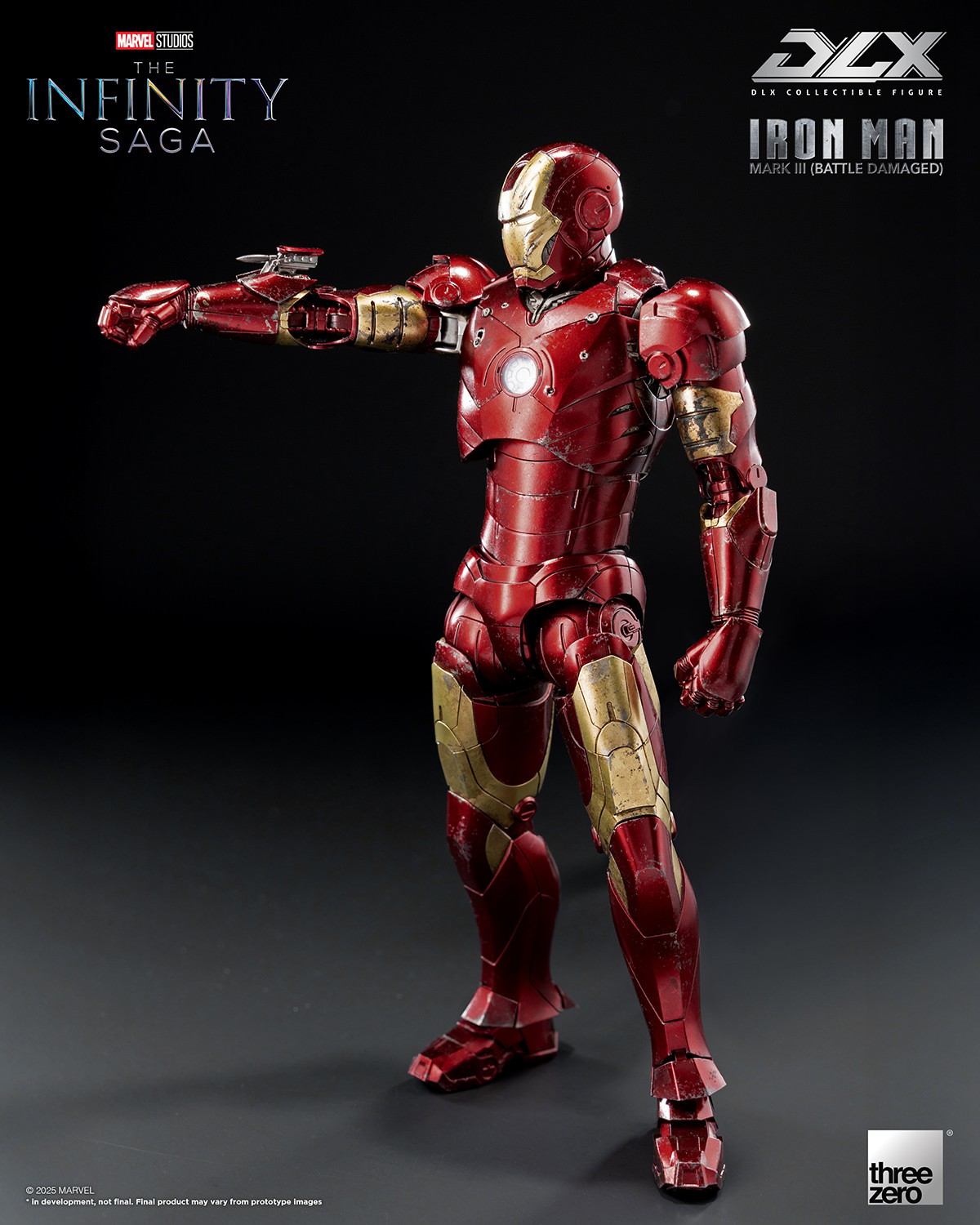 Marvel DLX Iron Man Mark 3 (Battle Damaged) Action Figure  (Prototype Shown) View 8