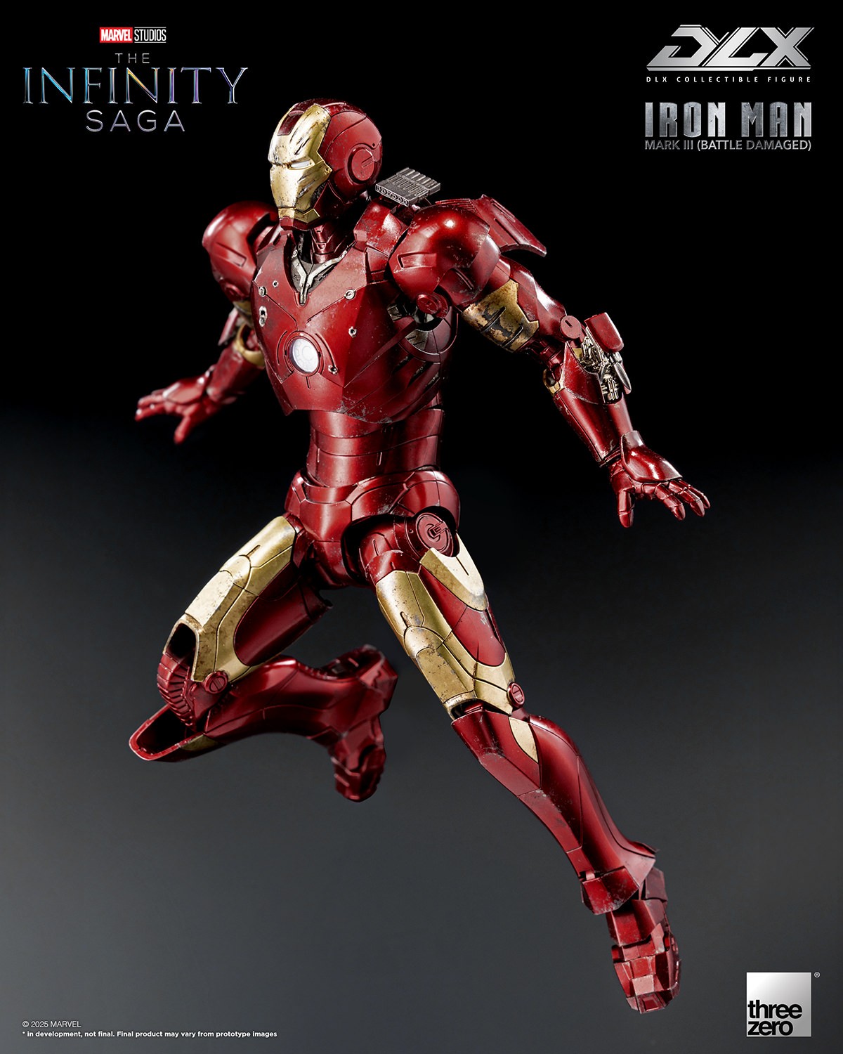 DLX Iron Man Mark 3 (Battle Damaged) Action Figure by