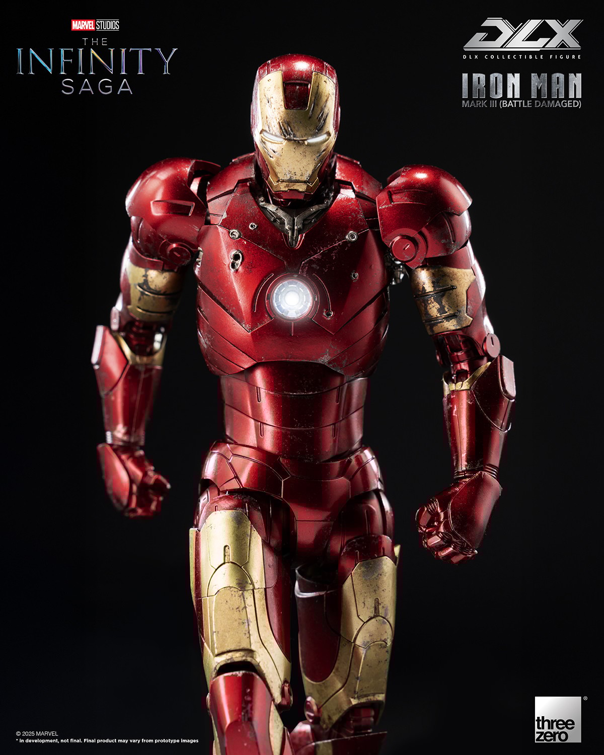 DLX Iron Man Mark 3 (Battle Damaged) Action Figure by DLX Iron Man Mark 3 (Battle Damaged) Action Figure by