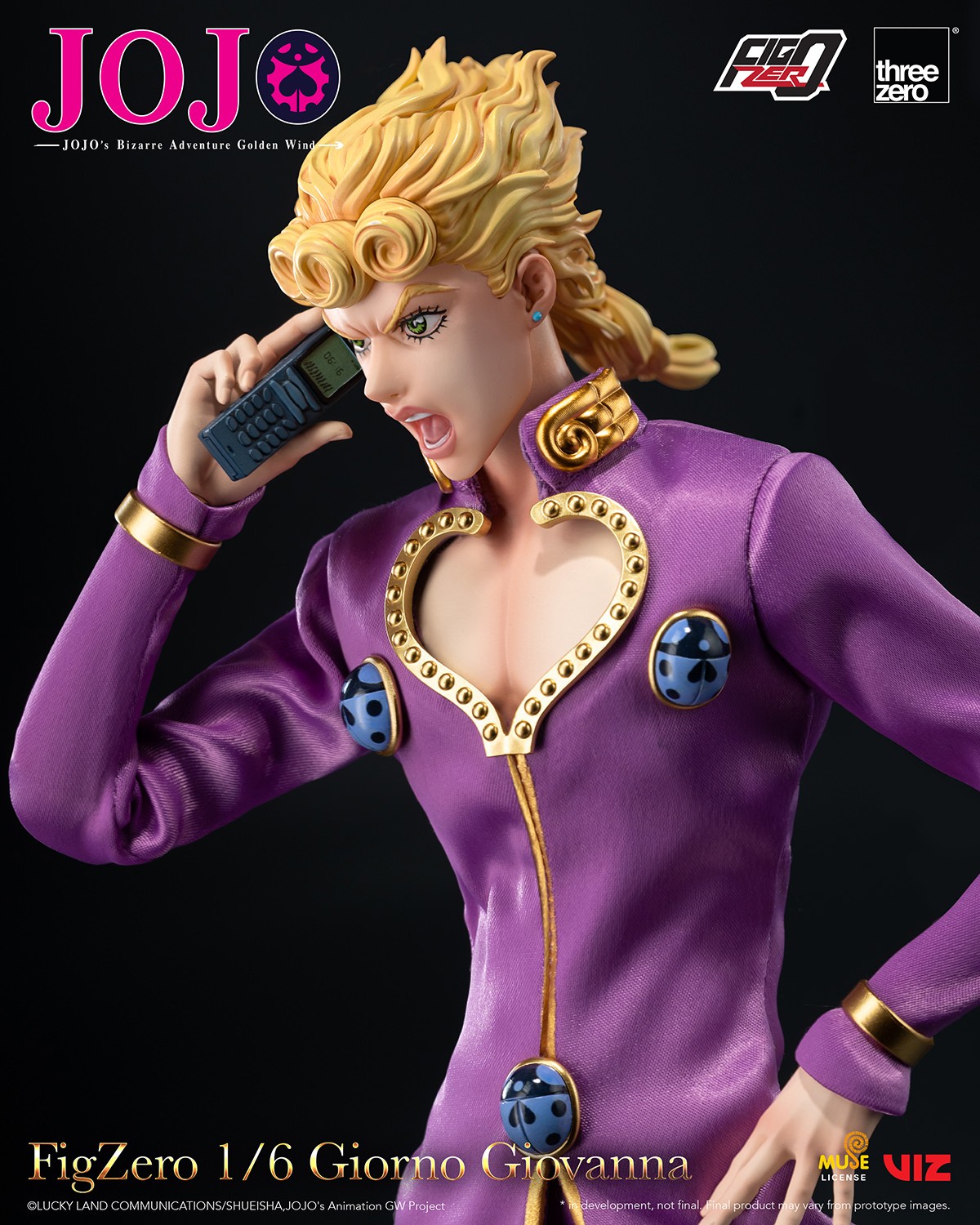 JoJo's Bizarre Adventure Giorno Giovanna Sixth Scale Figure  (Prototype Shown) View 4