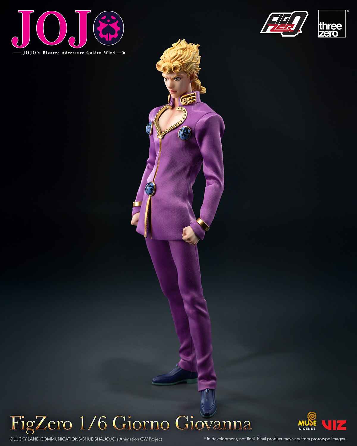 JoJo's Bizarre Adventure Giorno Giovanna Sixth Scale Figure  (Prototype Shown) View 6