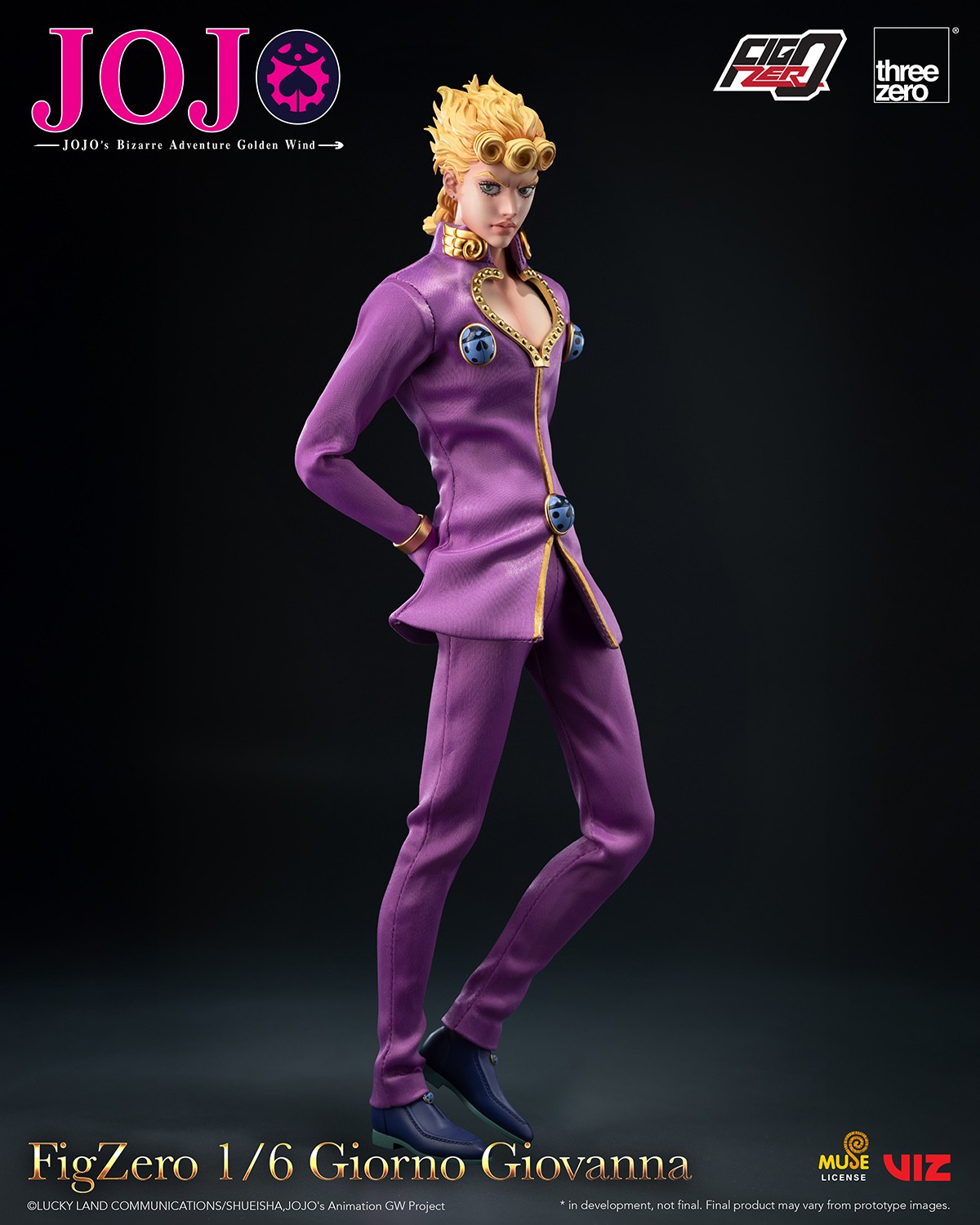 JoJo's Bizarre Adventure Giorno Giovanna Sixth Scale Figure  (Prototype Shown) View 7