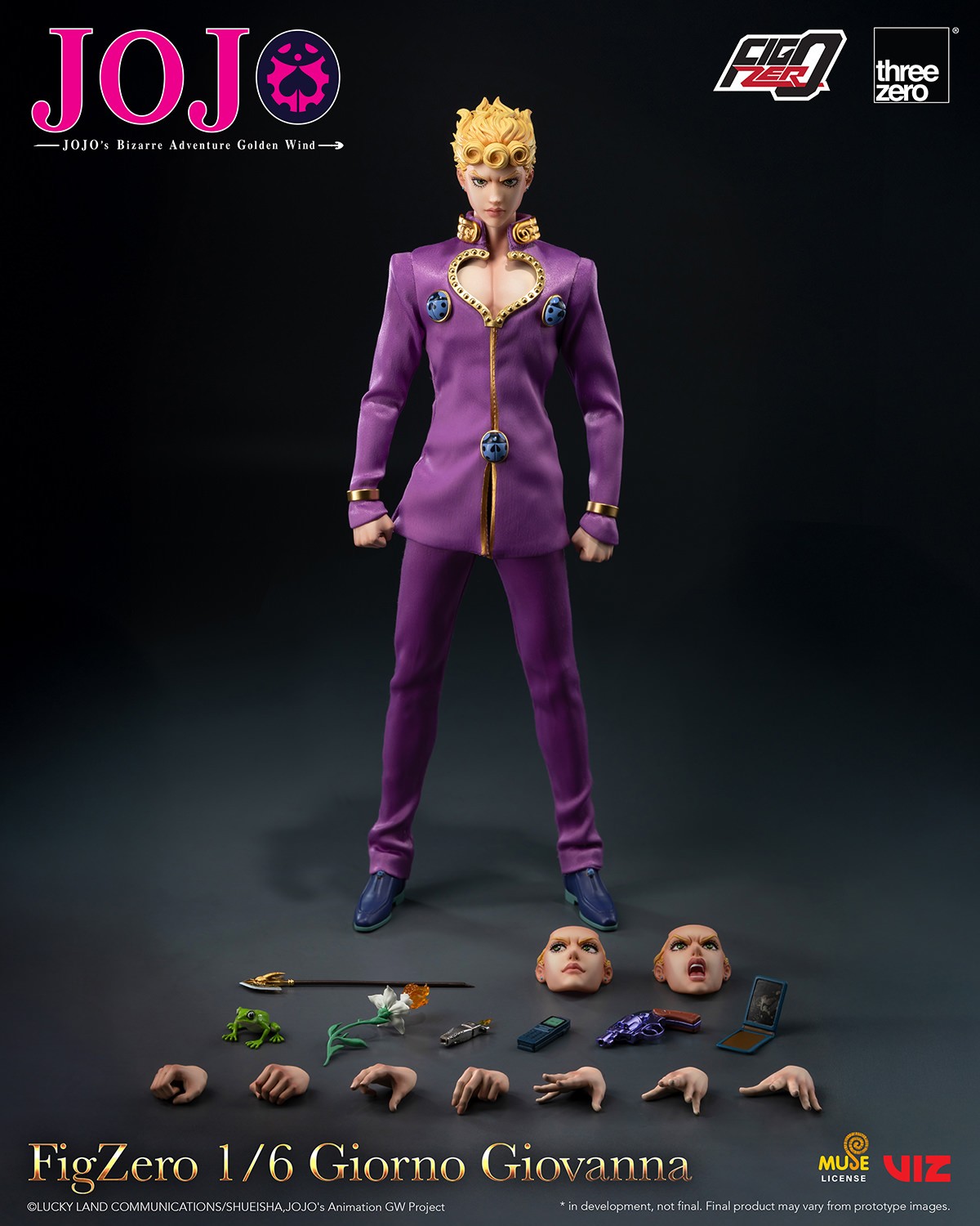JoJo's Bizarre Adventure Giorno Giovanna Sixth Scale Figure  (Prototype Shown) View 15