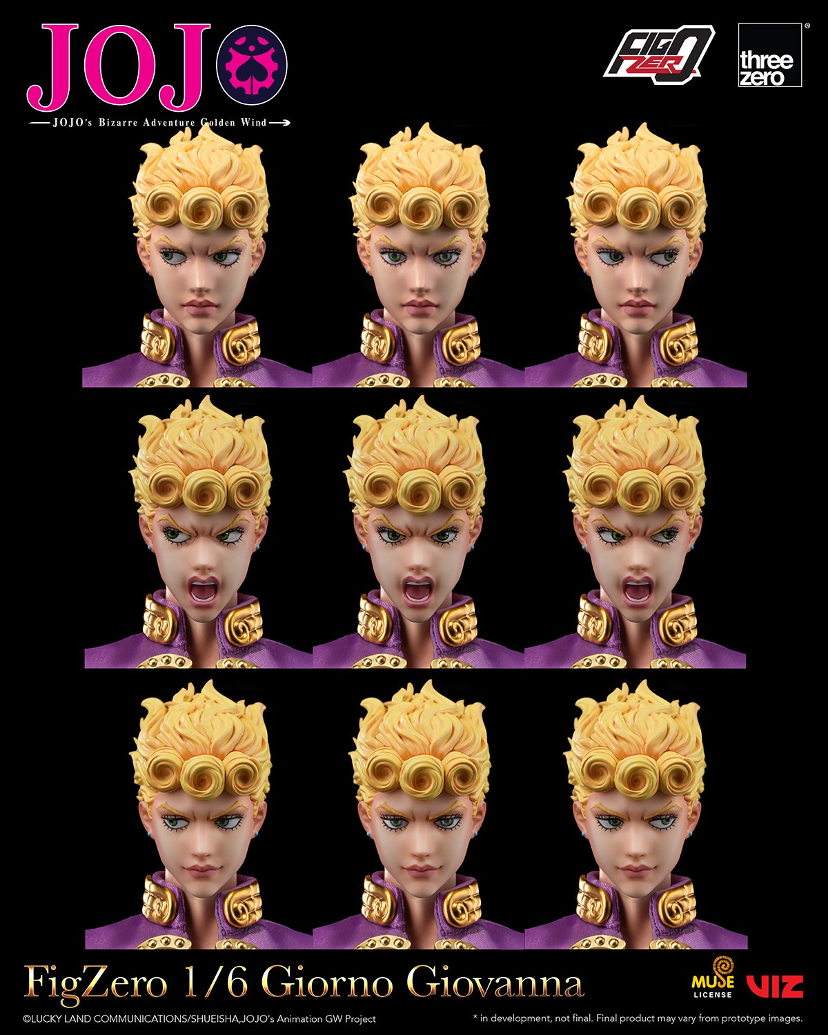 JoJo's Bizarre Adventure Giorno Giovanna Sixth Scale Figure  (Prototype Shown) View 16