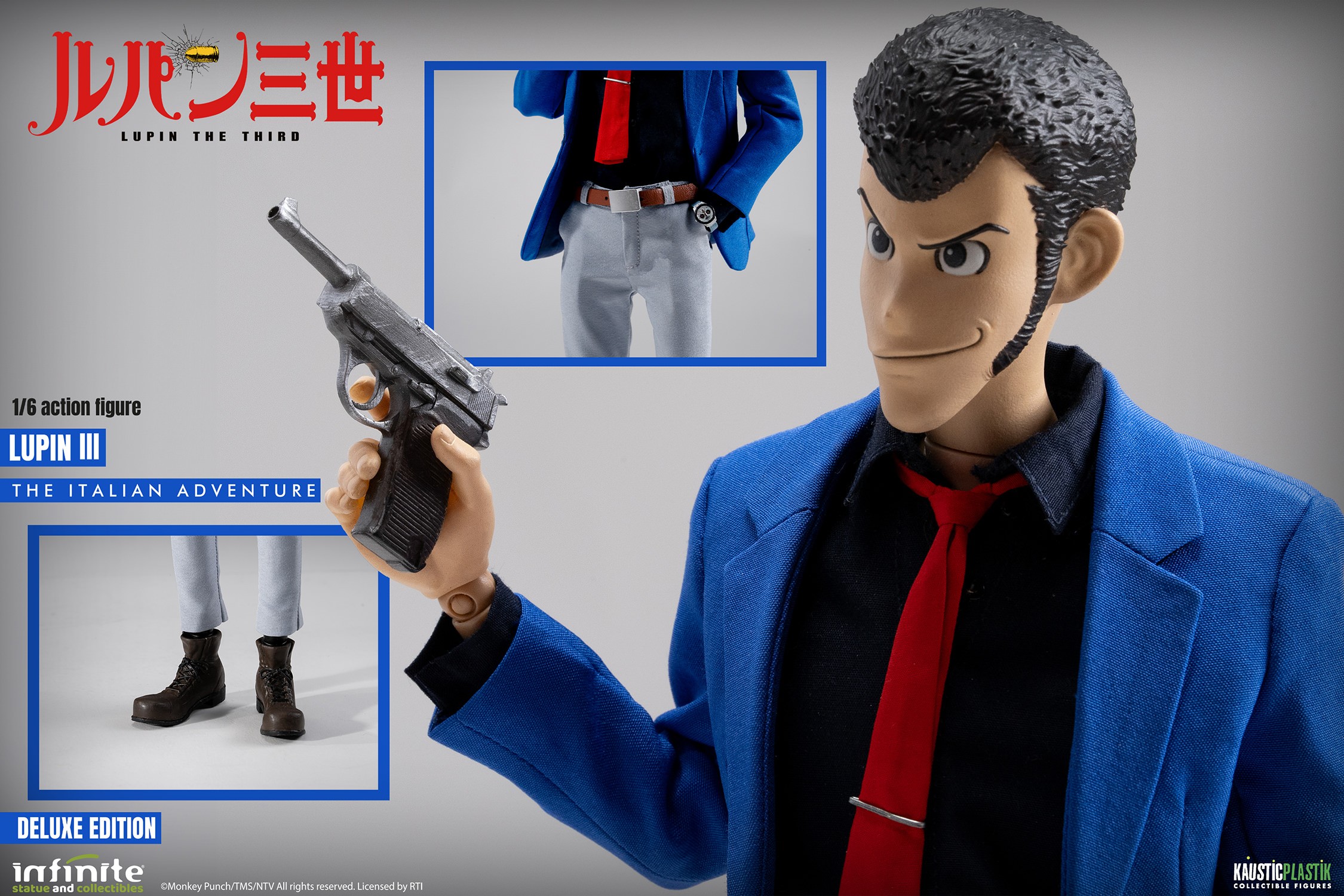 Lupin the Third Lupin (Deluxe Edition) Sixth Scale Figure  (Prototype Shown) View 19