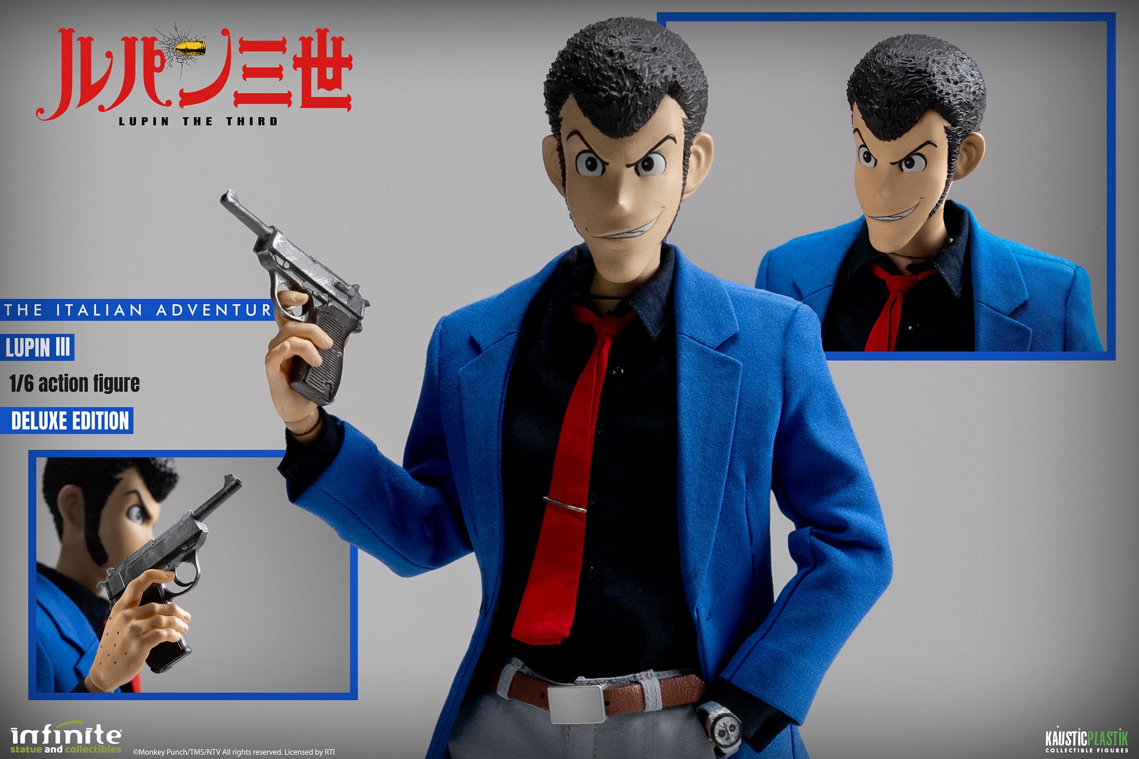 Lupin the Third Lupin (Deluxe Edition) Sixth Scale Figure  (Prototype Shown) View 22