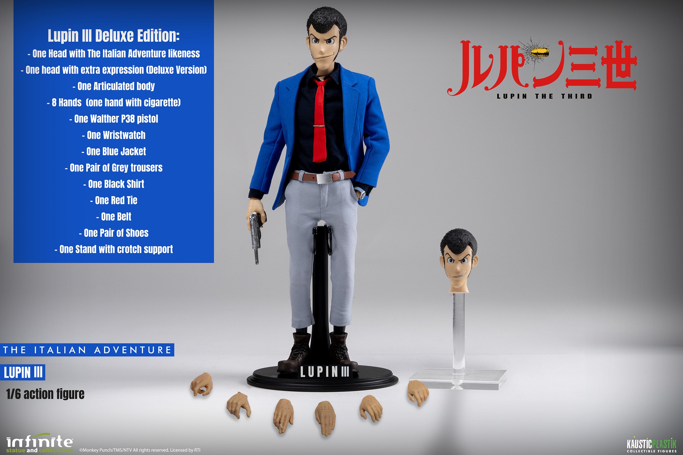 Lupin the Third Lupin (Deluxe Edition) Sixth Scale Figure  (Prototype Shown) View 23