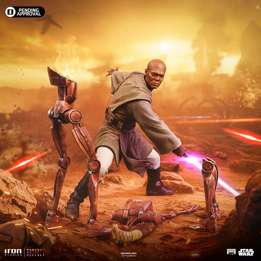 Mace Windu 1:10 Art Scale Statue by Iron Studios | Sideshow