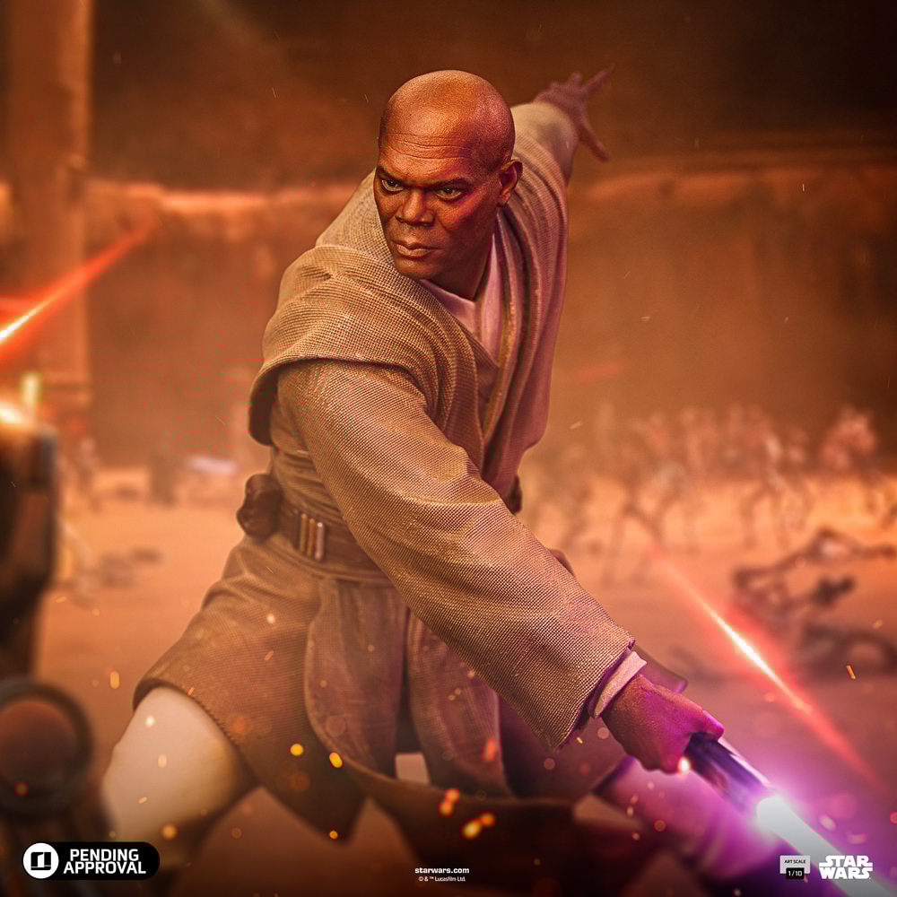 Mace Windu 1:10 Art Scale Statue by Iron Studios | Sideshow