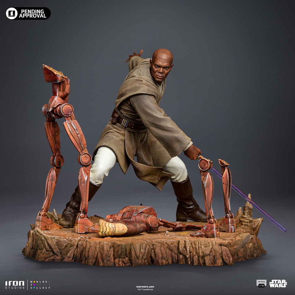 Mace Windu 1:10 Art Scale Statue by Iron Studios | Sideshow